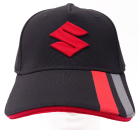 SUZUKI TEAM BLACK Kappe in Schwarz-Rot-Grau